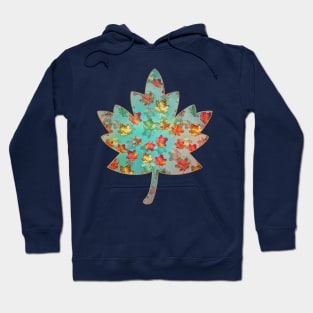 Falling Autumn Leaf Pattern Hoodie